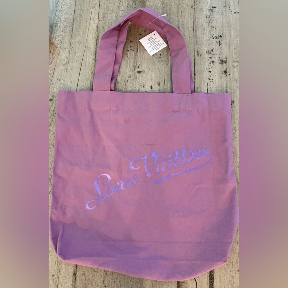 Silk Screened Louis Vuitton Tote “replica”
